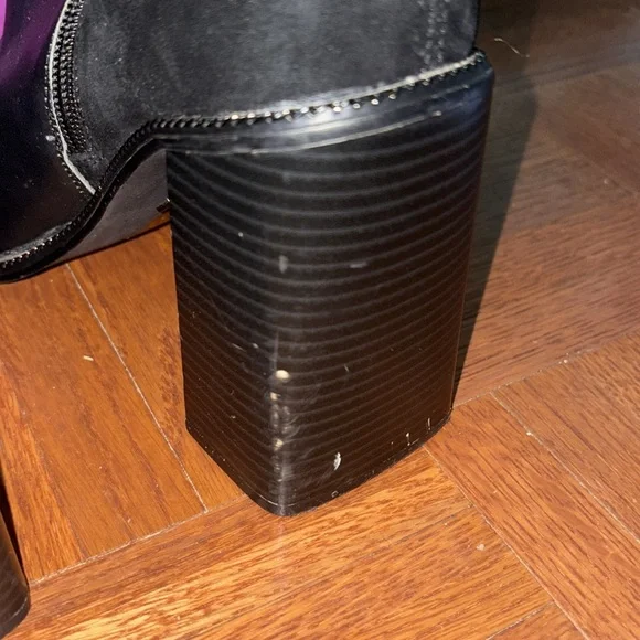 Aldo black patent Leather and Suede Boots size 9 - Picture 6 of 8